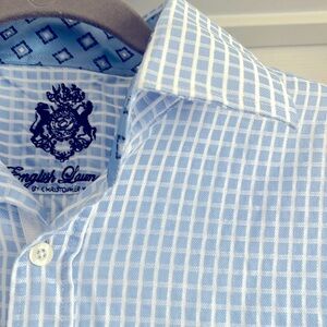 Men’s English Laundry long sleeve dress shirt 16 1/2/34/35  100% cotton